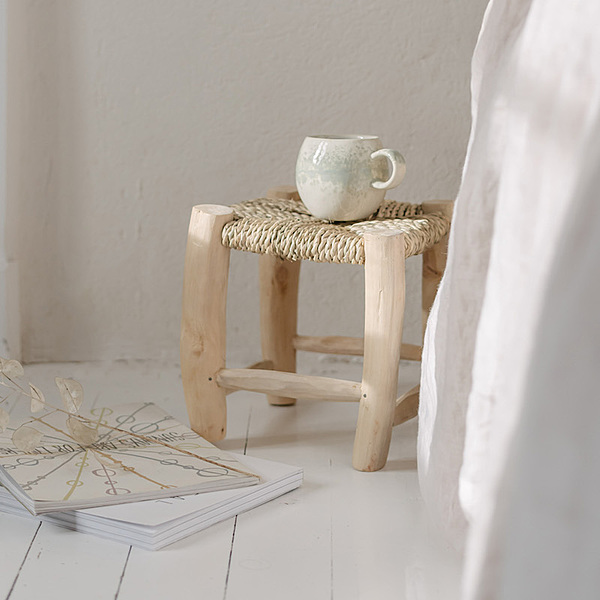 Petit tabouret marocain Beldi traditionnel