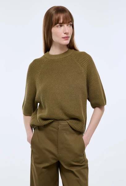 Pull manches courtes uni