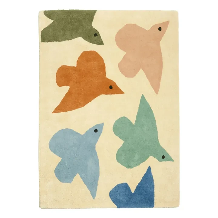 Bleuu-studio - Tapis Oiseaux - Bleu | Smallable