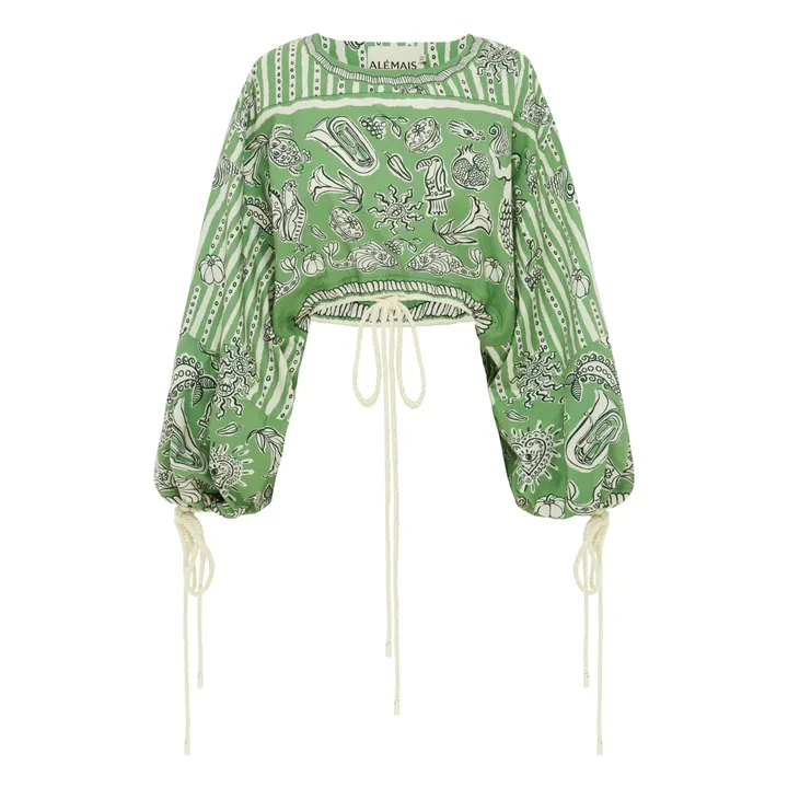 Blouse Lula Coton Bio | Vert