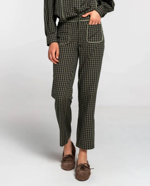 Pantalon First Coffee - Carreaux