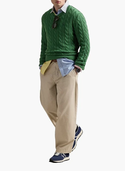Pull en maille torsadÃ© Vert Polo ralph lauren - Homme | Printemps.com