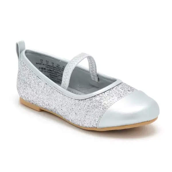 Chaussures à paillettes argentées pour enfants Princesses Disney