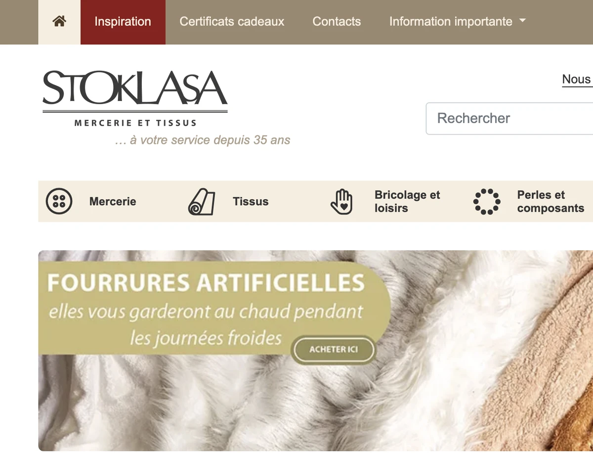 COURTIER _ Mercerie et Tissus STOKLASA