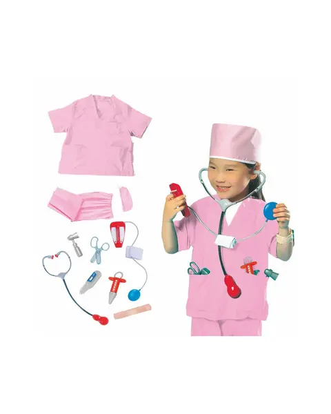 PANOPLIE D'INFIRMIERE ROSE + ACC.  accessoire