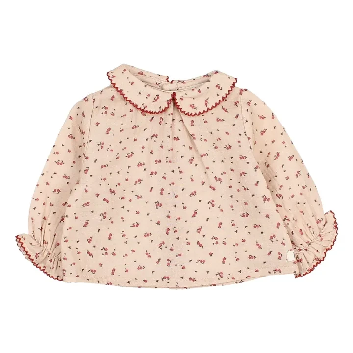 Blouse Poême Gaze de Coton | Rose pâle