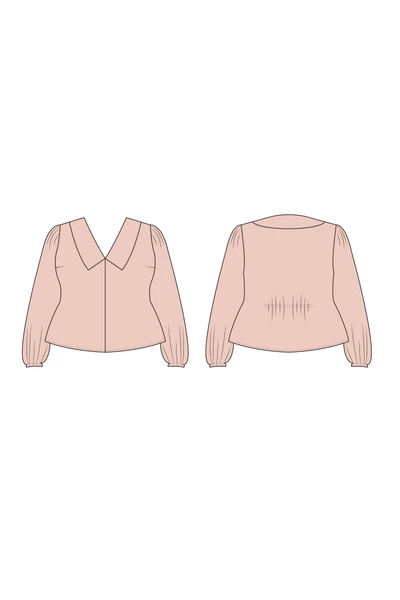 Cosmo Collared Blouse PDF Sewing Pattern