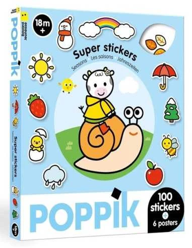 Super stickers Les saisons - Poppik - Activité créative