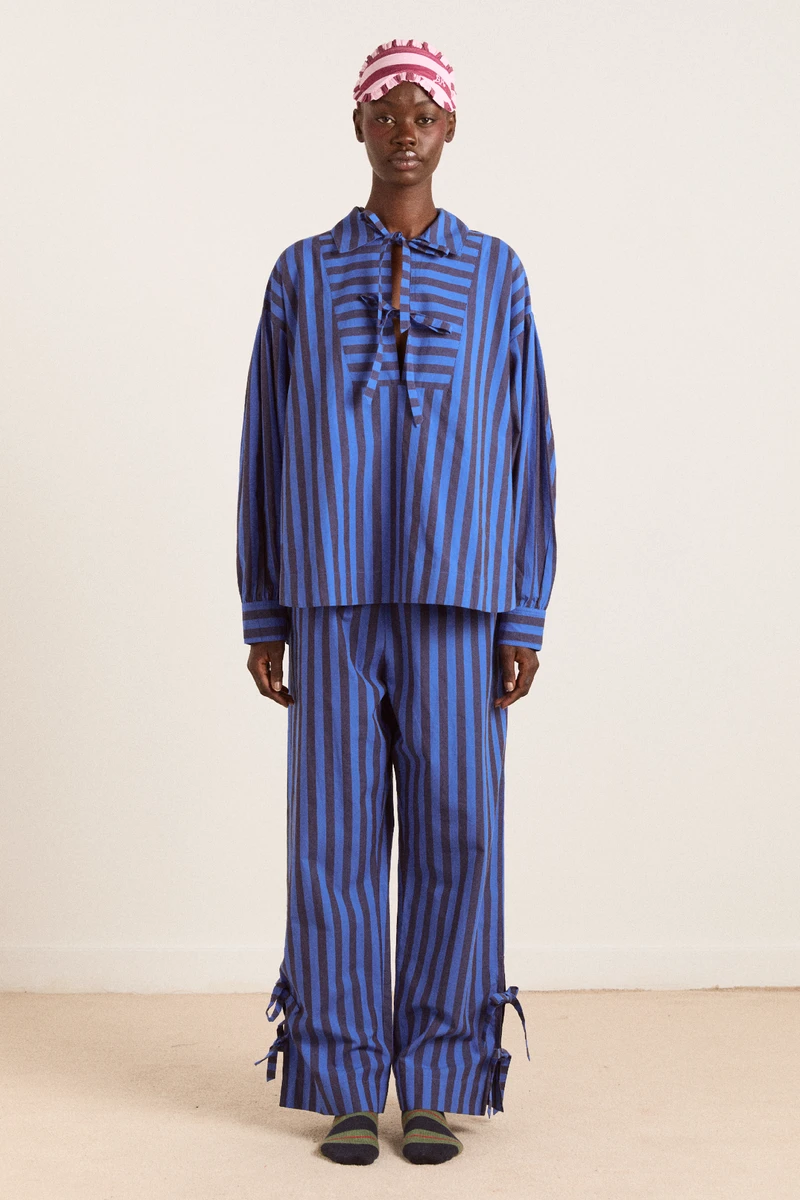 floki pj set - blue stripe