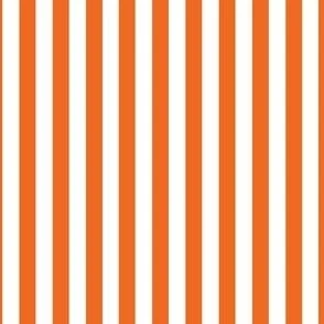 orange and white stripes Fabric | Spoonflower