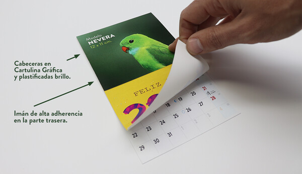 Calendario magnético de nevera 2023