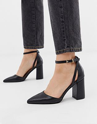 RAID - Katy - Chaussures à talons - Serpent noir | ASOS