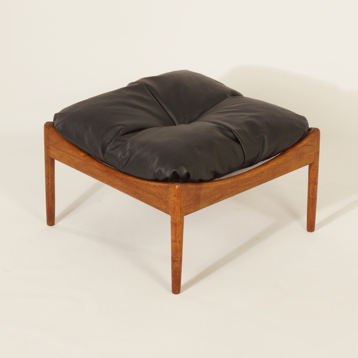 Repose-pied vintage en cuir par Kristian Vedel 1960 - Design Market