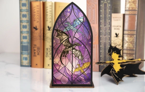 Présentoir serre livres dragons 