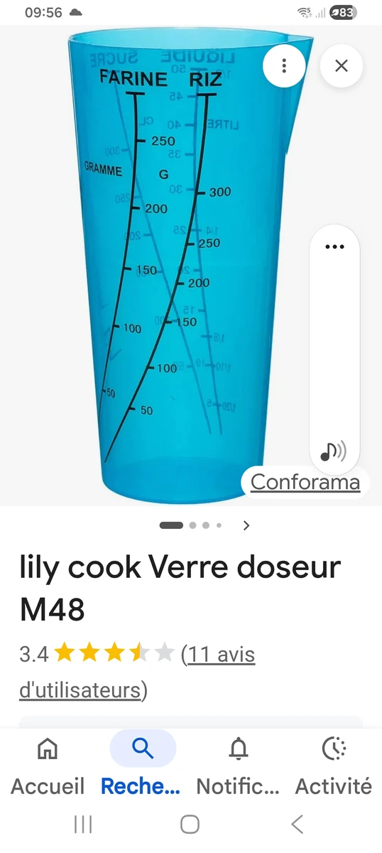 Verre doseur