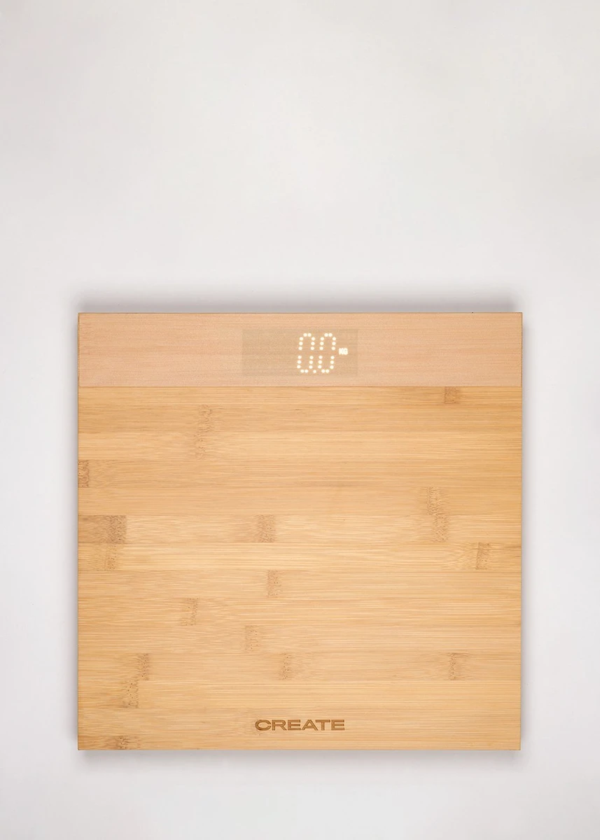 CREATE - BALANCE BODY BAMBOO - Pèse-personne en bambou