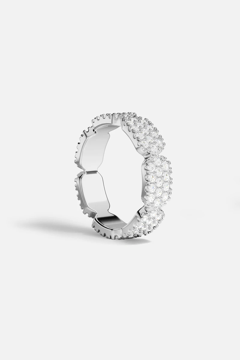 BAGUE PAVÉ ARGENT