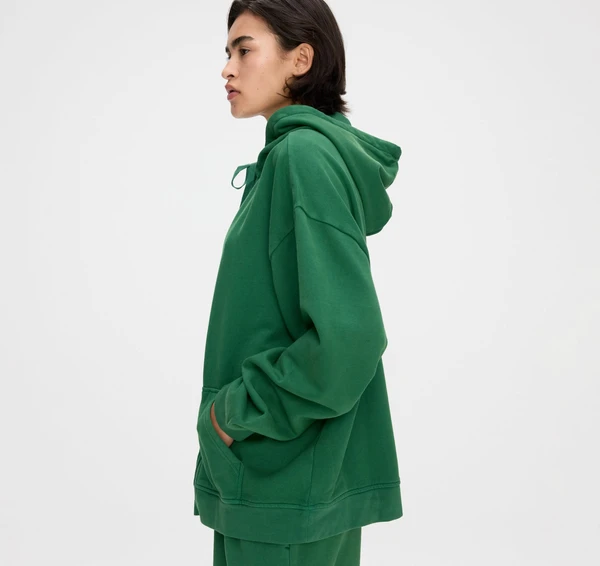 Weekend Oversized Zip Hoodie - Emerald