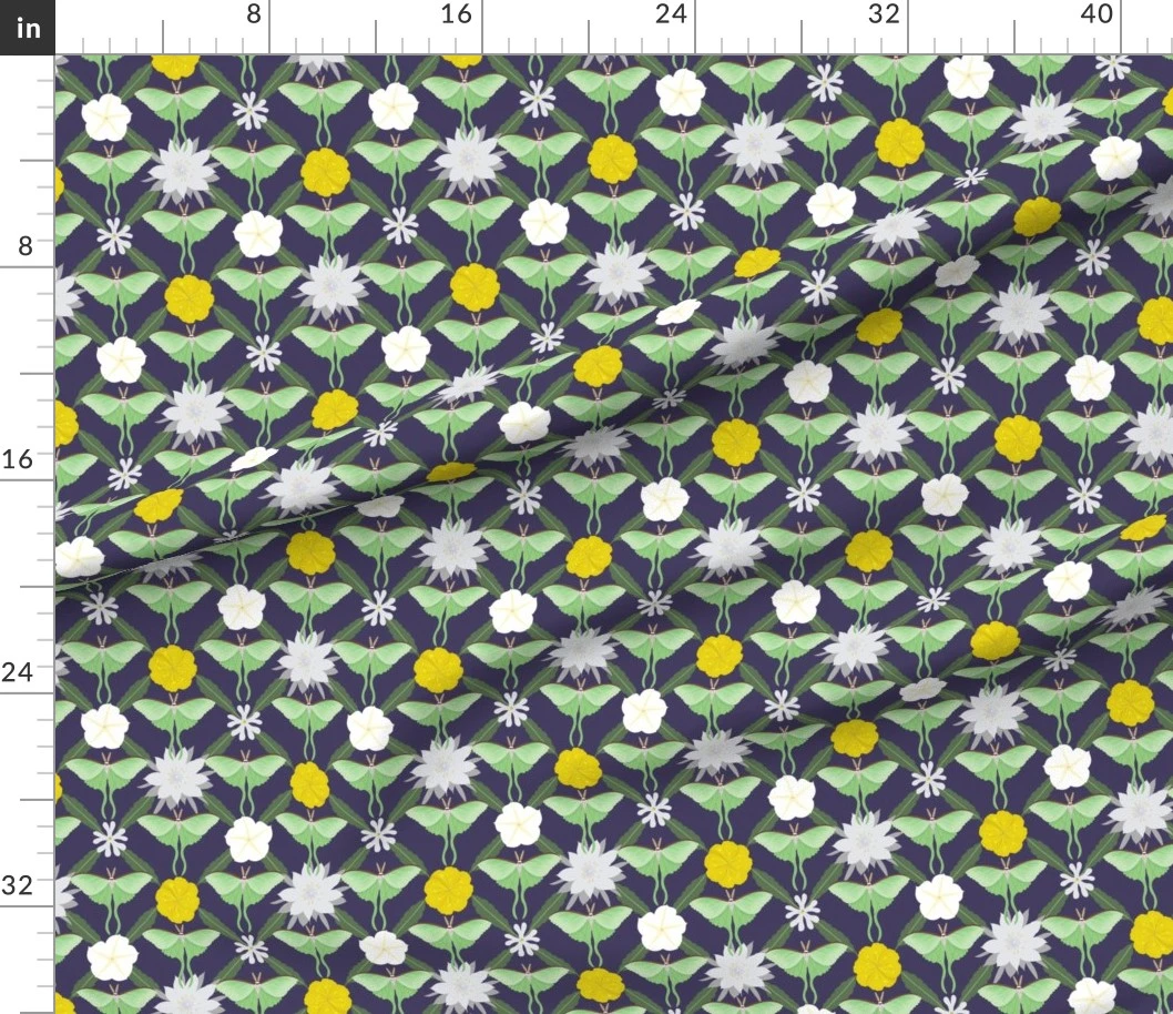 Fabric in Nocturnal Blooms