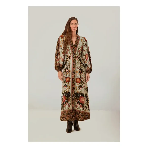 Robe Flowing Beauty | Bleu Vert