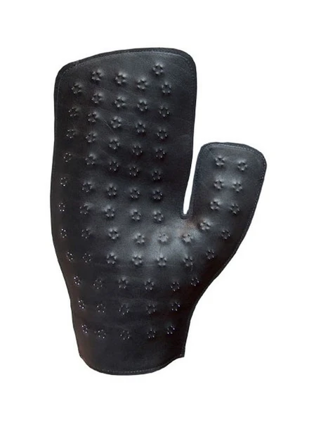 Gant têtes d'épingles en cuir