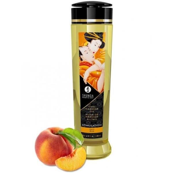 Huile de Massage Stimulation Saveur Peche - 240 ml Shunga Erotic Art | Google Shopping