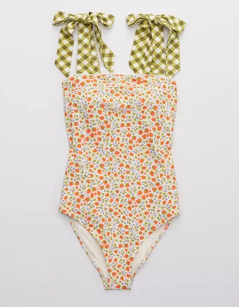 Aerie Bandeau One Piece Swimsuit | Bandeau one piece swimsuit, Bathing suits, One piece swimsuitpi