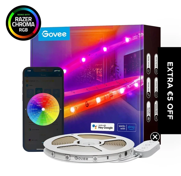 Govee RGBIC LED Strip Lights With Protective Coating
