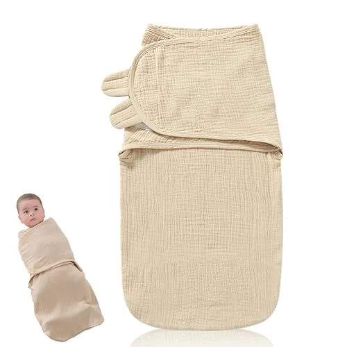 Emmaillotage Bebe 0-6 Mois, Sac d'emmaillotage pour bébé, Couverture Emaillotage Bebe, Facile pour Nouveau-né Sac d'Emmaillotage en Coton Biologique, Indispensable pour Nouveau-né Garçon et Fille