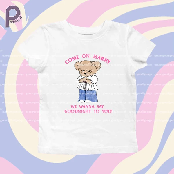 As It Was Harry Bear Baby Tee - Purpul Pop