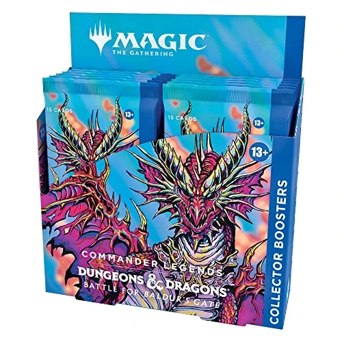 Magic The Gathering Commander Legends : Battle for Baldur's Gate Collector Booster Box, 12 Paquets, Multicolore, D10250001