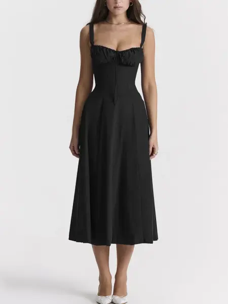 CARMEN PRINT BUSTIER SUNDRESS
