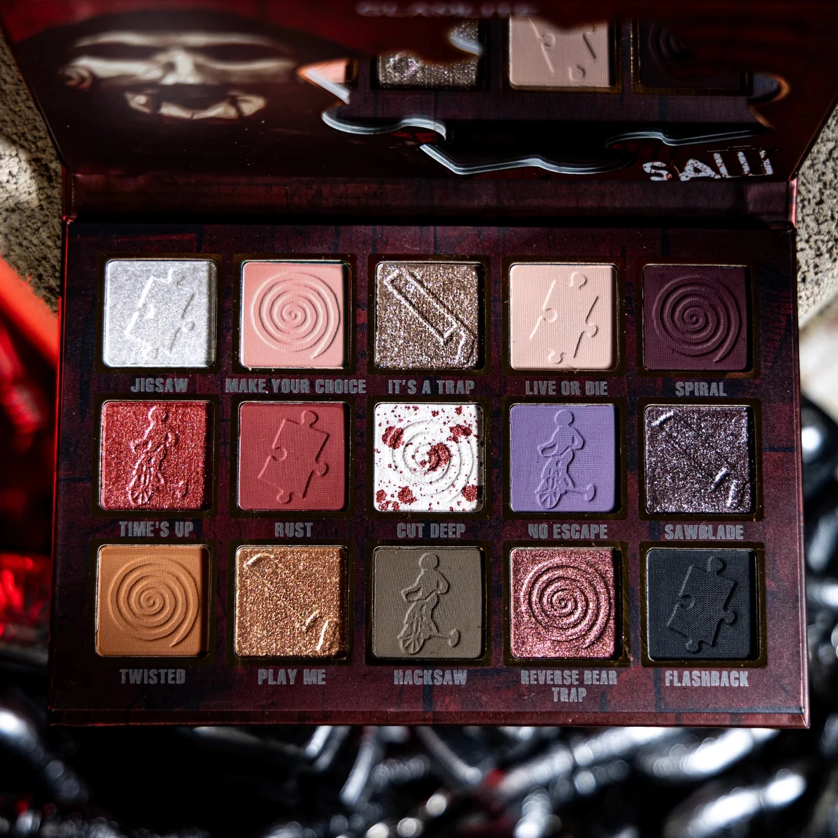 SAW X Glamlite Eyeshadow Palette