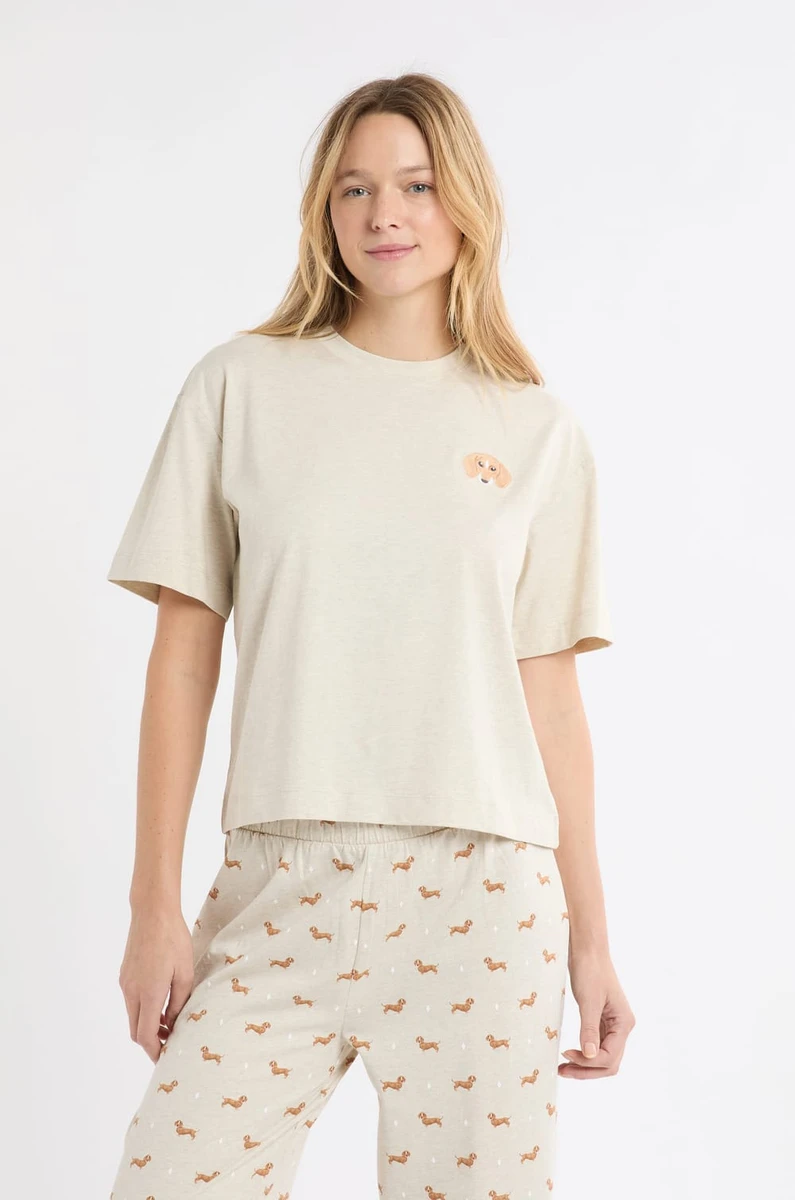 Ensemble de pyjama 2 pièces à motifs teckels