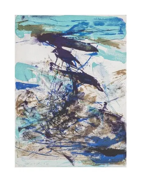 Zao Wou-Ki 趙無極 | Sans titre No.166 (1967) | Available for Sale | Artsy