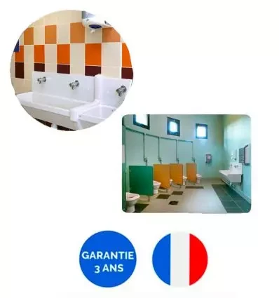 Miroir de collectivité Incassable sans cadre