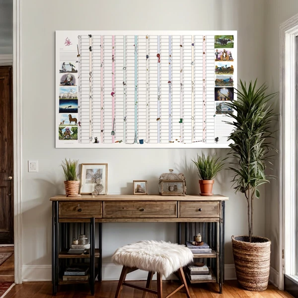 Reusable Large Year Overview Planner