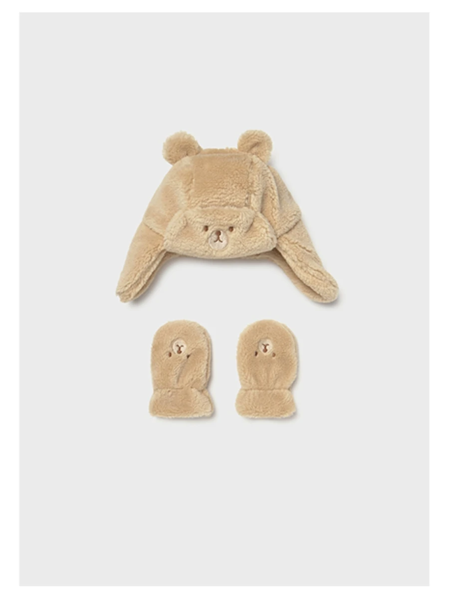 Set van muts + wantjes beer - MAYORAL