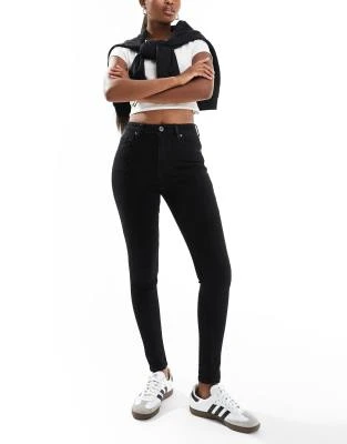 Bershka - Jean skinny taille haute - Noir | ASOS