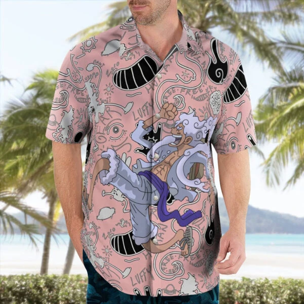 Luffy Gear 5th Casual Button up Shirt mens HOT 2024 | Tropi Hawaiian Shirts Store