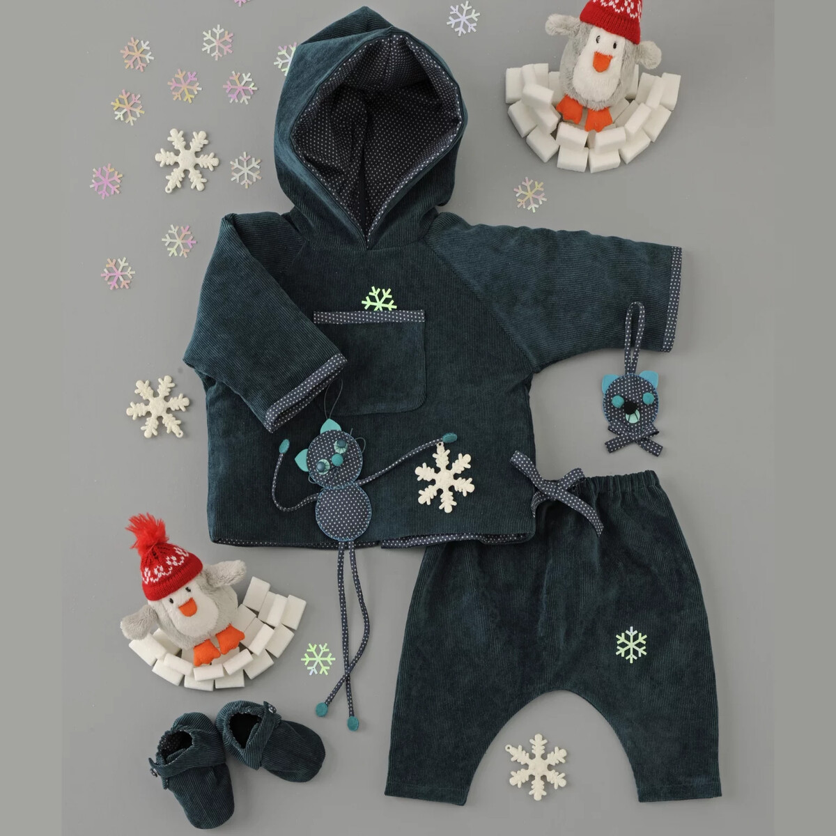 Coudre un blouson à capuche et un sarouel pour bébé