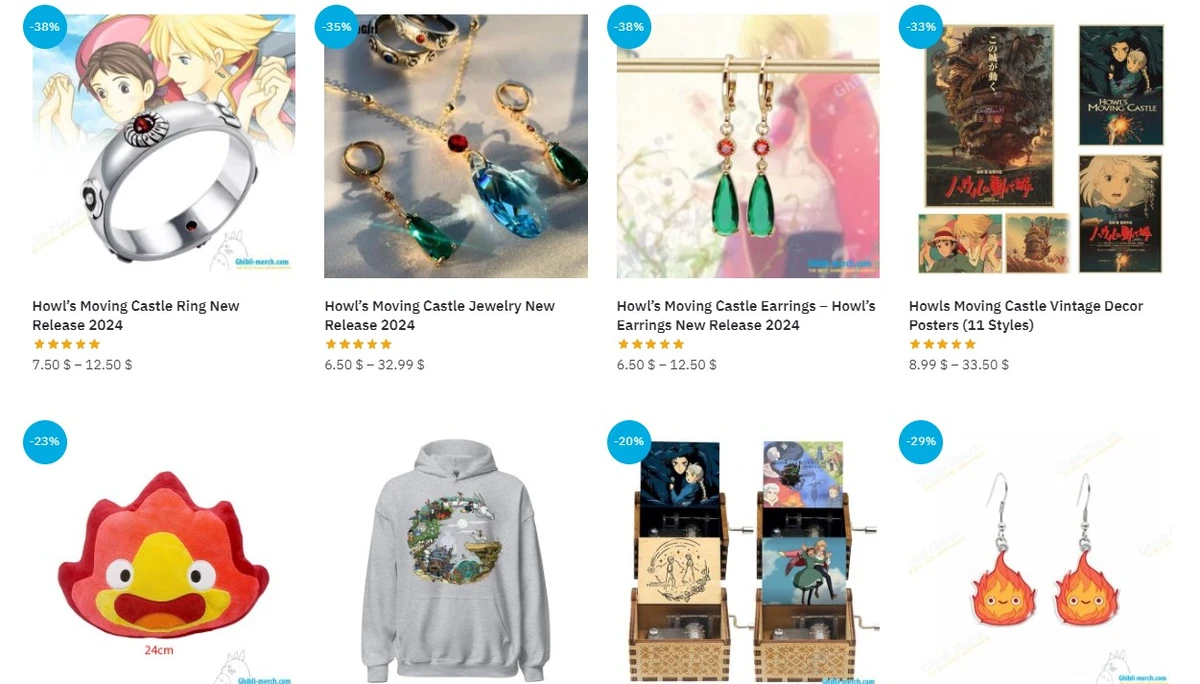 Howl's Moving Castle Merchandise Collection New