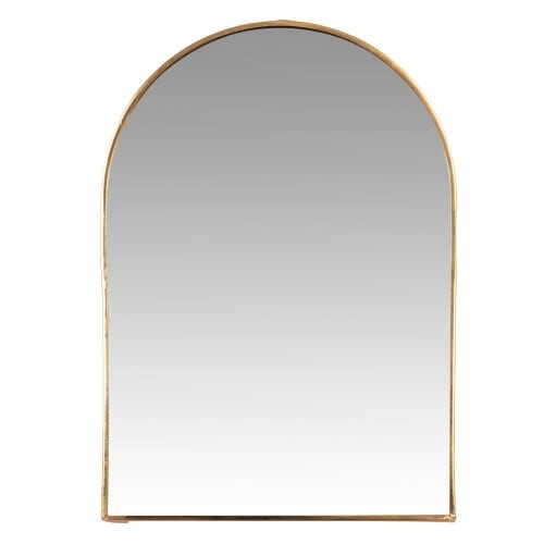 Miroir en métal doré 15x23 | Maisons du Monde