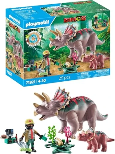 TRICERATOPS +BEBE ET EXPLORATR PLAYMOBIL PLL71821