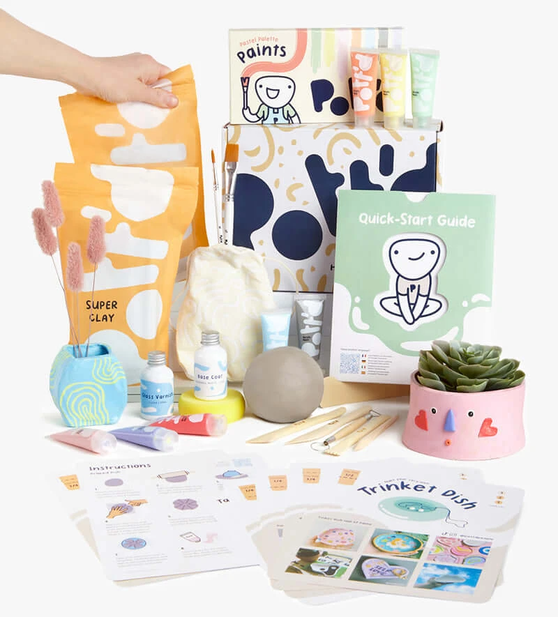 Kit De Poterie Maison - Peintures Au Choix