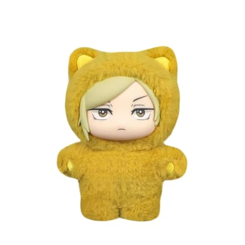 Zhongkaihua JJK Peluche Nanami Kento Figurine Chat Pyjama Style 14 cm Figurine Anime Adorable Pendentifs Décorations de collection Cadeaux Ornements
