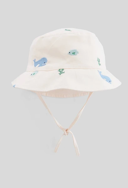 Bob uni en coton BEIGE CLAIR pour bébé BOUT'CHOU