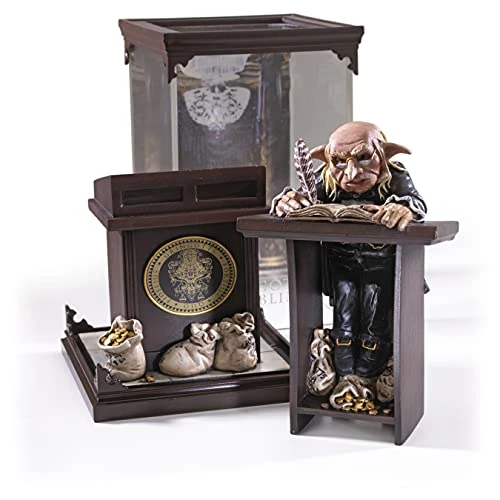 The Noble Collection - Magical Creatures Gringotts Goblin - Hand-Painted Magical Creature #10 - Officially Licensed 7in (18.5cm) Harry Potter Toys - Collectable Figures - for Kids &amp; Adults