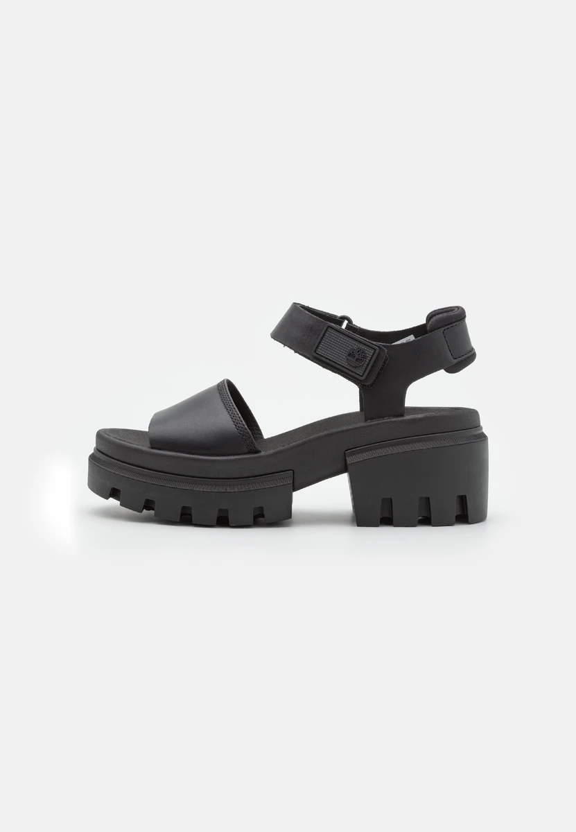 EVERLEIGH ANKLE STRAP - Sandales à plateforme - black